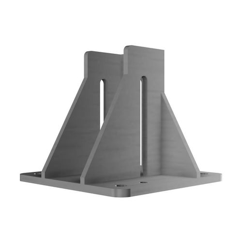 Bodenflansch / galvanisiertem Stahl - J3101 - trimat srl - für Profilmontage