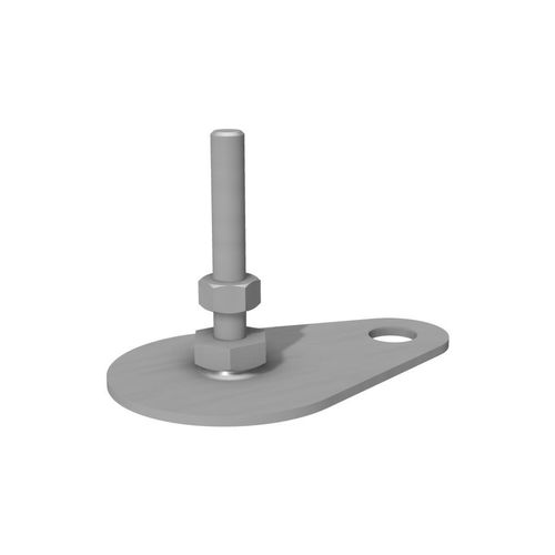 Maschinenfuß - J4000 - trimat srl - galvanisiertem Stahl / Gelenk / Gewinde