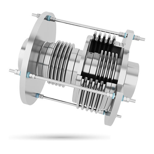 Metall-Kompensator - BM-PB-SHORT - BIKAR - rund / Flansch / Axial