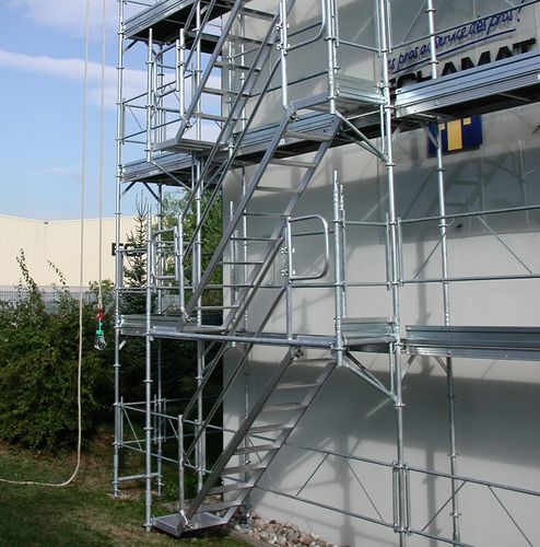 Fassadengerüstturm - FORTALU 750 - FORTAL - modular