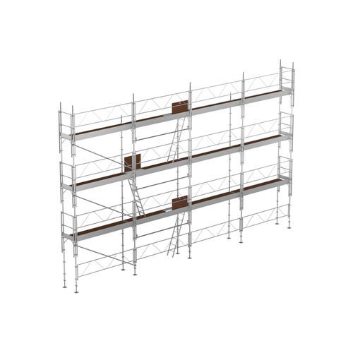 Stationäres Gerüst - FORTALU 750 - FORTAL - Fassaden / modular