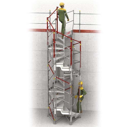 Treppe für Außenbereich - FORTAL - Aluminium / für Baustellen