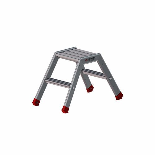 Aluminium-Trittleiter - F05025000 series - FORTAL - mit 4 Stufen / mit 2 Stufen