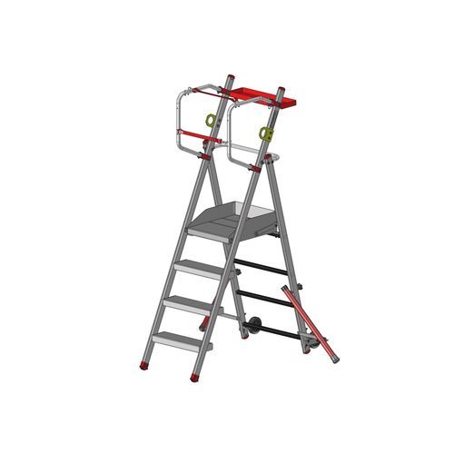 Arbeitsplattform - F09018100 - FORTAL - rollend / für Baustellen / faltbar