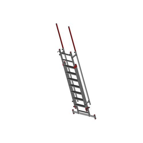 Aluminiumleiter - F090169 series - FORTAL - teleskopisch