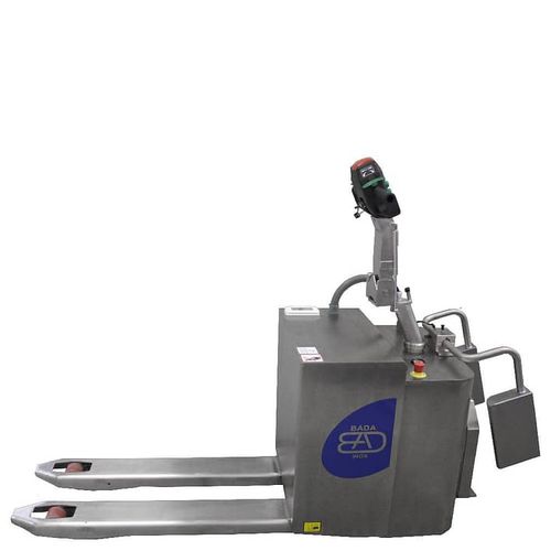 Elektrischer Hubwagen - BADA 20-TP9  - BADA MATERIAL HANDLING - mit Fahrerplattform / tragend / 12 V