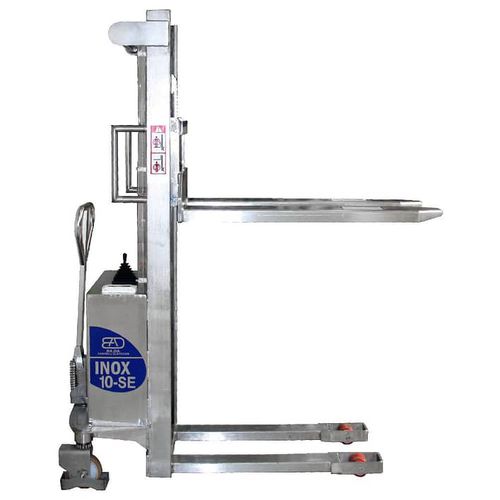 Stapler mit halbelektrischer Gabel - BADA 10-SE - BADA MATERIAL HANDLING - Geh / Transport / für Lagerhallen