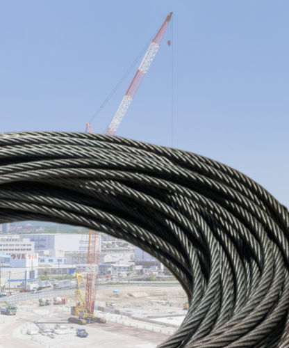 Hebekabel für All-Terrain-Kran - C.F.WIREROPE, LTD - Stahl / flexibel / konfektioniert