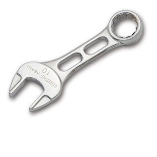 Ring-Maulschlüssel / mit kurzem Griff - LCWU series - Asahi Metal Industry Co.,Ltd - Chrom