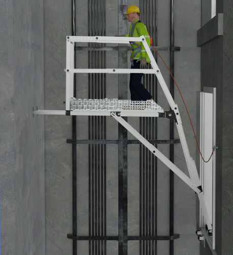 Mobiles Gerüst - DSW SOLUTIONS - Fassaden / für Aufzugsanlage / mit Treppe