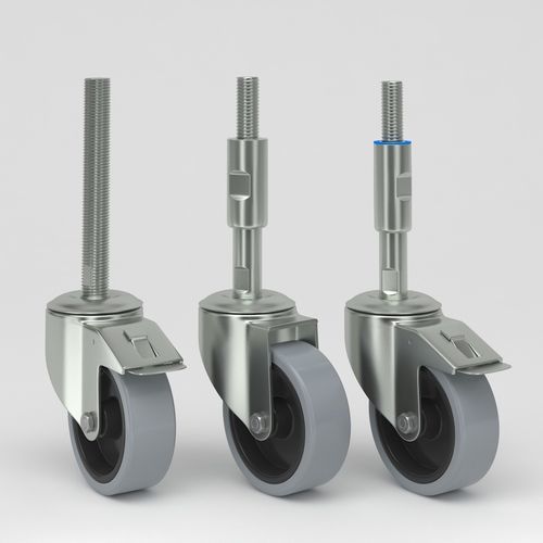 Lenkrolle - RND-3G-HSC-Mxx-Lxxx series - NHK Group ApS - Gewindeschaft / elastisch / nichtkreidend
