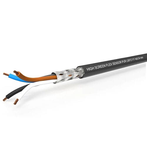 Versorgungs-Stromkabel - 10303.BK - AIXONTEC - geschirmt / robust / mehrstrangig