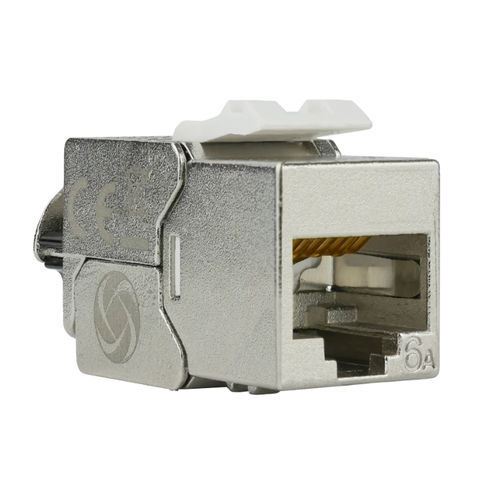 Steckverbinder-Modul / Daten - 20309 - AIXONTEC - RJ45 / gepanzert / Messing