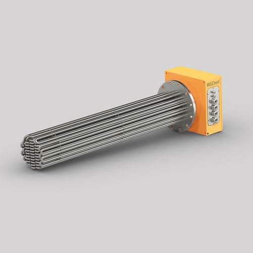 Rohrförmiges Heizelement - GC-flange - GC-heat Gebhard GmbH & Co. KG - Platte / Industrie / explosionssicher