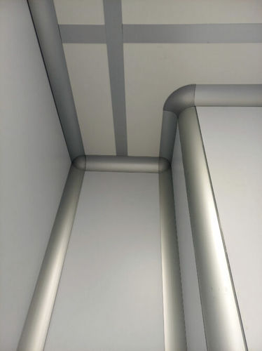 Profil aus lackiertem Aluminium - Cleanroom Italia srl - rund / für Industrieanwendungen