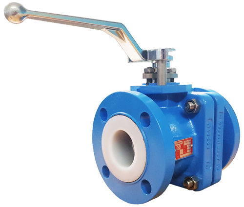 Ventil mit schwimmend gelagerter Kugel - AKH2A  - Corrosion Resistant Products Ltd. - Hebel / Flansch / PFA-beschichtet
