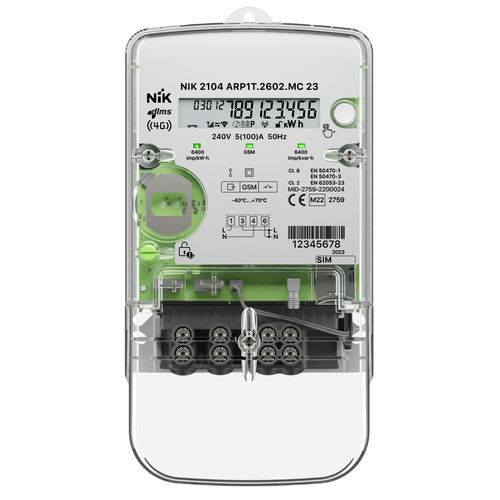 Einphasiger elektrischer Energiezähler - 2104 - NIK Electronics - für DIN-Schiene / vorausbezahlt