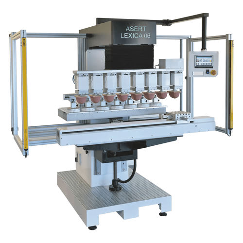 10-Farben-Tampondruckmaschine - LEXICA 06 - ASERT SRL - mit hermetischem Farbgebersystem / halbautomatisch / 4-Farben