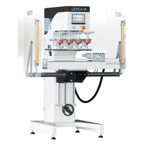 5-Farben-Tampondruckmaschine - LEXICA 04 - ASERT SRL - mit hermetischem Farbgebersystem / halbautomatisch / 2-Farben