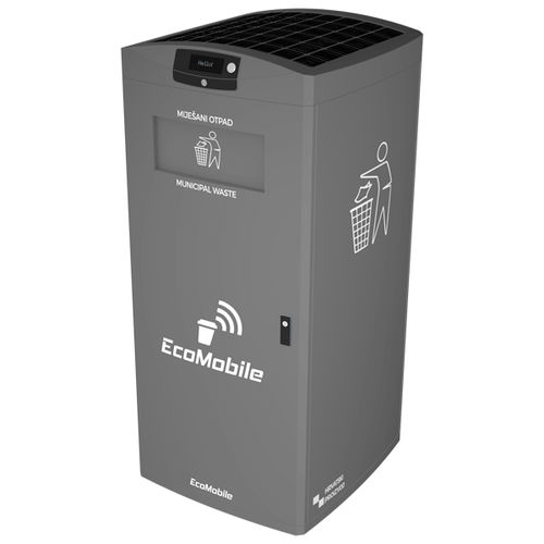 Metall-Müllbehälter - Ecomobile - smart / für Haushaltsprodukte / für städtische Produkte