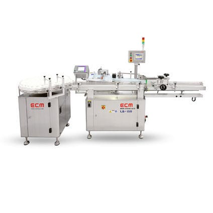 Automatische Etikettiermaschine - ECLB-150 - ECM Co., Ltd. - für Flaschen / für Ampullen / mit Servomotor