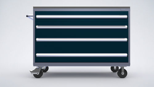 Lagerschrank - Genesis Packaging Technologies - auf Rollen / mit Schublade / Stahl