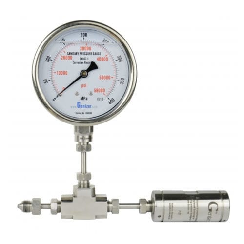 Analoges Manometer - G58000 - Genizer LLC - Gewinde / Edelstahl / Rohrfeder