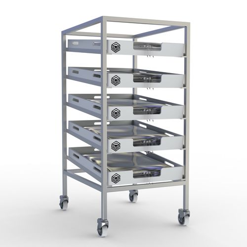 Regal für Materialumschlag - Strikebox Innovations limited - Fachboden / dynamisch / mobil