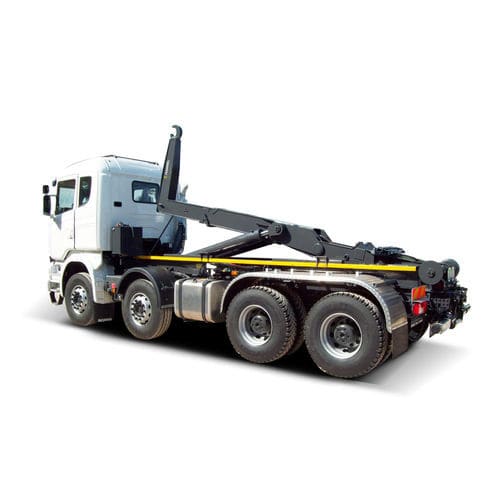 Abrollkipper mit LKW Haken - FASSI Ladekrane GmbH