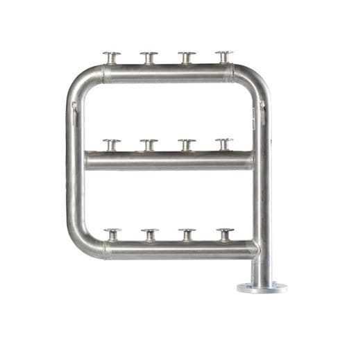 Mehrweg-Verteilerblock - BH002 - Baterias Gatell S.A - Edelstahl / Flansch / Wasser