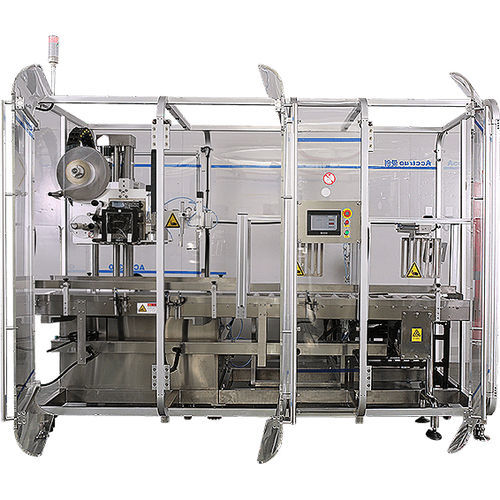 Automatisches Etikettiersystem - Beijing Acctrue Technology Co., Ltd. - halbautomatisch / für Karton / zur Oberseitenetikettierung