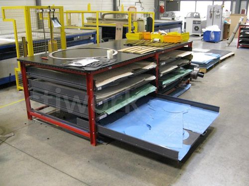 Picking-Regal - ACTIWORK - für Materialumschlag / mit Schubladen / dynamisch