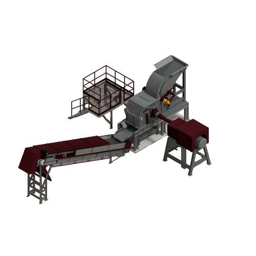 Abfallzerkleinerer - FR 910  - Parfer Siti srl - für Metall / Hammer / horizontal