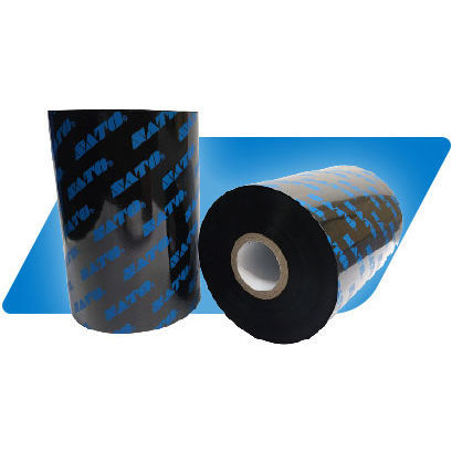 Thermotransferband auf Wachsbasis - SWX-100 - SATO Europe GmbH Italy - auf Harzbasis / für Etikettendrucker / schwarz