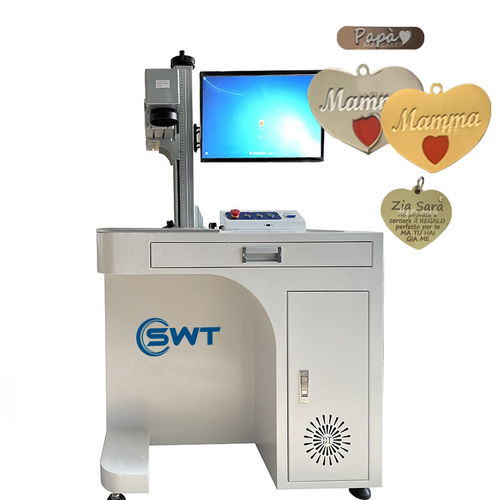 Faserlaser-Markiermaschine - DB-04 50W - Wuhan SWT Laser Technology - Metall / für Edelstahl / manuell