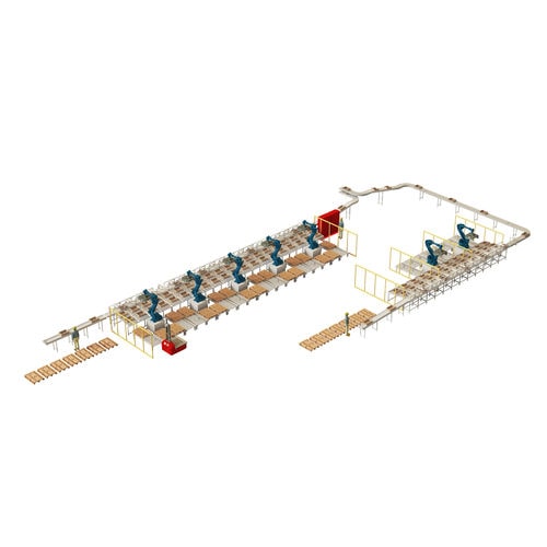 Palettierer mit Sortieranlage - Kantec - Roboter / für Kisten / automatisch