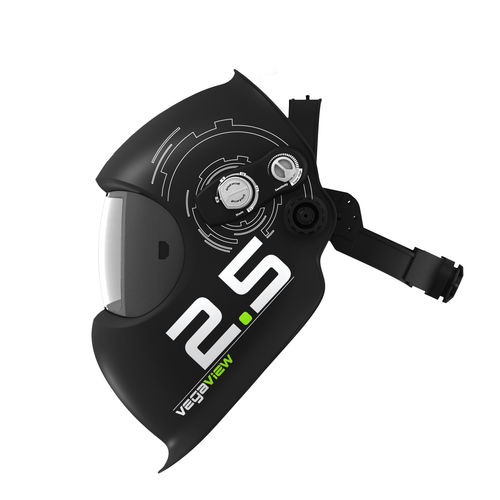 Selbstverdunkelnde Schweißmaske - vegaview2.5 - Optrel AG - mit Atemluftzufuhr / Lichtbogen / UV IR