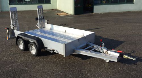 Baumaschinentransporter-Anhänger - FLY 35 Base - DEFINITIVE CLM SRL - für Industriematerial / Baustellen / 2-Achsen