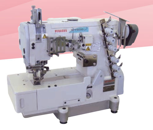 Interlockstich-Nähmaschine - W(T) series - Pegasus - Dreinadel / 6-Faden / Gewebe