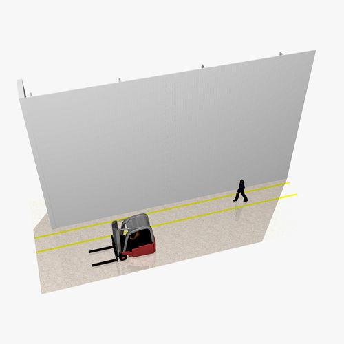 Werkstatt-Trennwand - hallentrennwaende - Schallschutz / Schutz / Aluminium