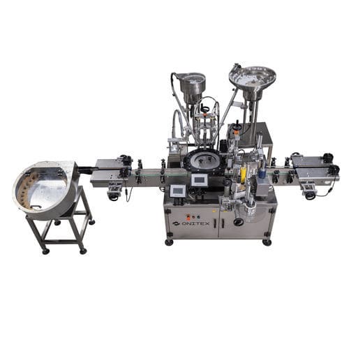 Automatische Abfüll- und Etikettiermaschine - T300 Triblock - Onitex Automation d.o.o. - für medizinische Anwendung / für die Pharmaindustrie / für Pharmaprodukte