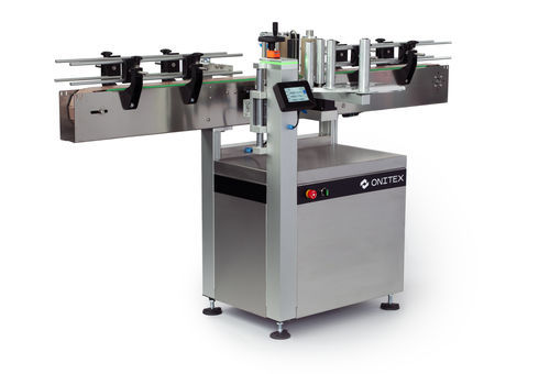 Automatische Etikettiermaschine - Onitex L100 - Onitex Automation d.o.o. - für Flaschen / Dosen / zur Seitenetikettierung