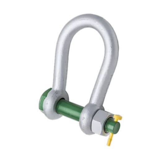 Kopfbewegte Schäkel zum Heben von Lasten - G-4863 - GREEN PIN® / IRIZAR FORGE (ROYAL VAN BEEST) - mit Verriegelungen und Sicherungsmuttern / Edelstahl