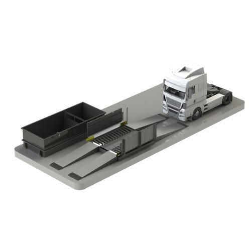 Reifenwaschanlage für LKW - 3.6M - SPRAYSTREAM - mit Rampen