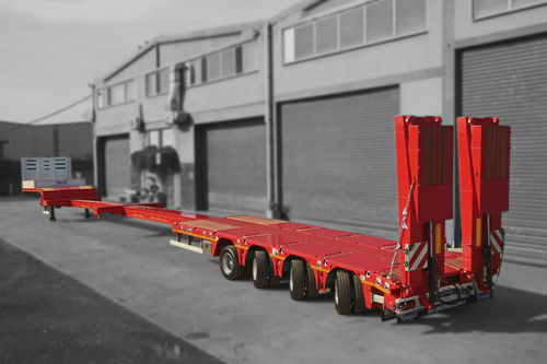 Plattform-Sattelauflieger - YALCIN DORSE DAMPER SAN. VE TIC. LTD. STI - Gooseneck / Baustellen / für Landmaschinen