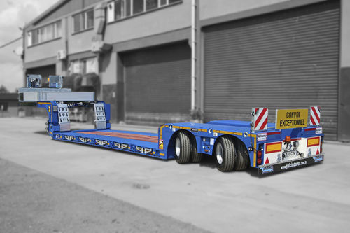 Ultra-Tieflader-Sattelauflieger - YALCIN DORSE DAMPER SAN. VE TIC. LTD. STI - Plattform / Gooseneck / für Baumaschinen