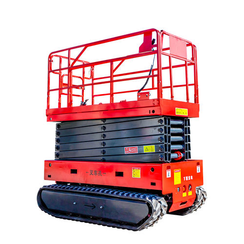Scherenarbeitsbühne auf Raupen - HW0.3-12 - Shandong Hengwang Group Co., Ltd. - mit Eigenantrieb / für den Innenbereich / für Außenbereich