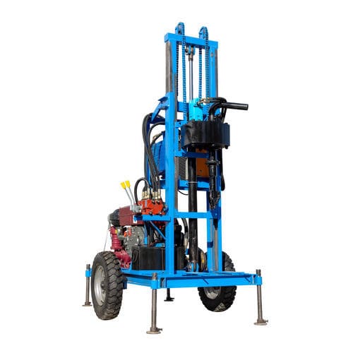 Bohrgerät für Schächte - 8HP - Shandong Hengwang Group Co., Ltd. - tragbar / auf Reifen / drehbar