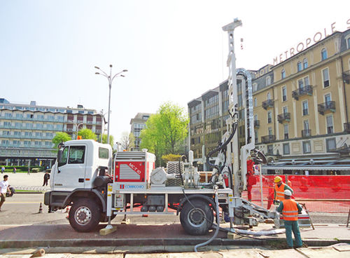 LKW-montiertes Bohrgerät - GEO-T 10 - Comacchio - drehbar