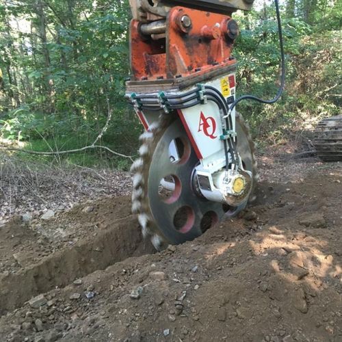 Diamantbandsäge - Antraquip - für Beton / baggermontiert